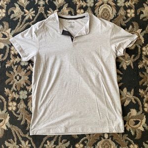 Kenneth Cole grey short sleeve Henley.